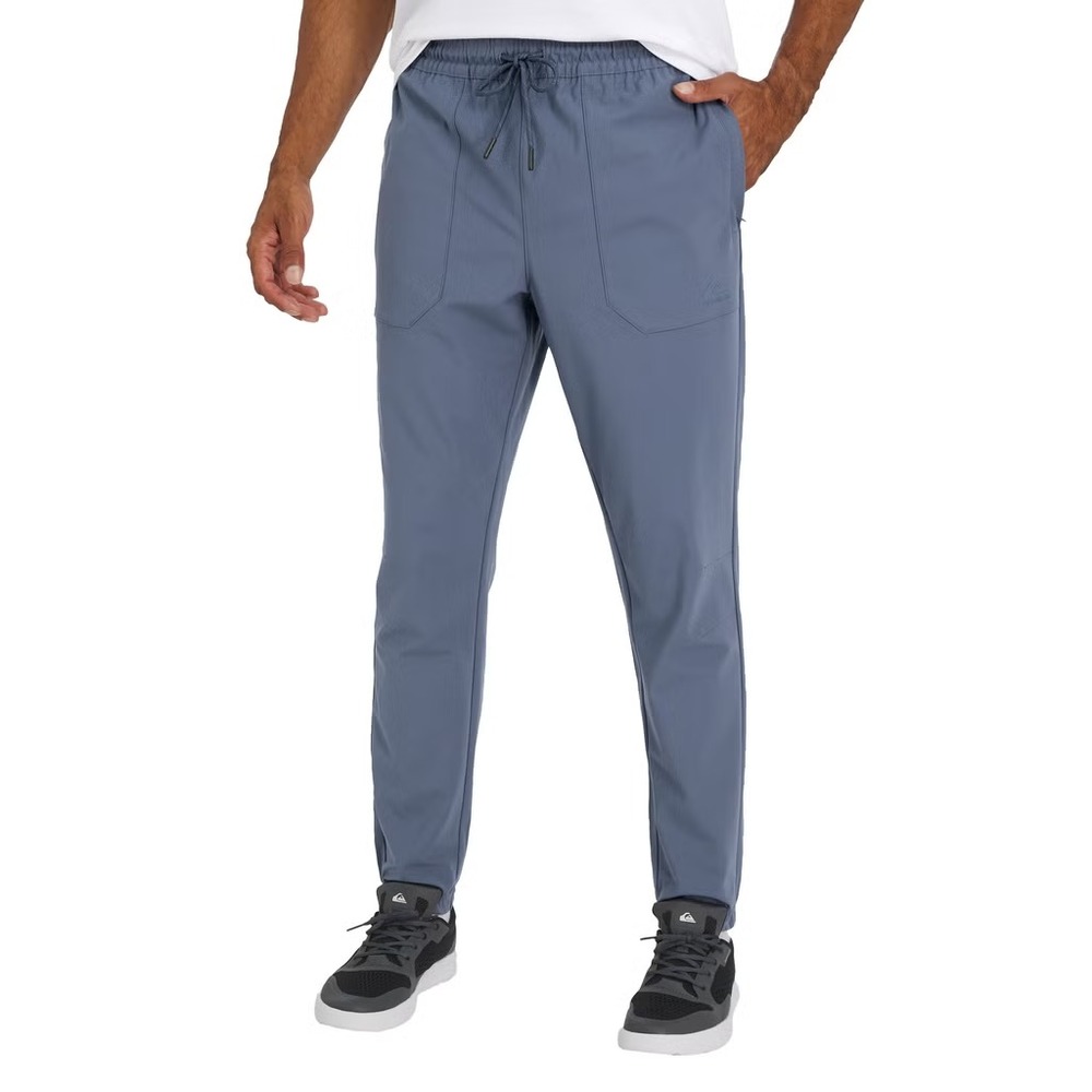 Quiksilver Mens Stretch Woven Jogger Blue Tapered Active Pants 2XL New